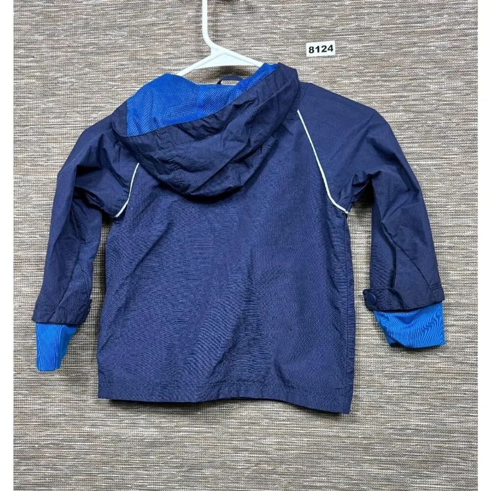 The Children’s Place Kids Windbreaker Jacket Hooded Unisex Size 3T Navy Full Zip